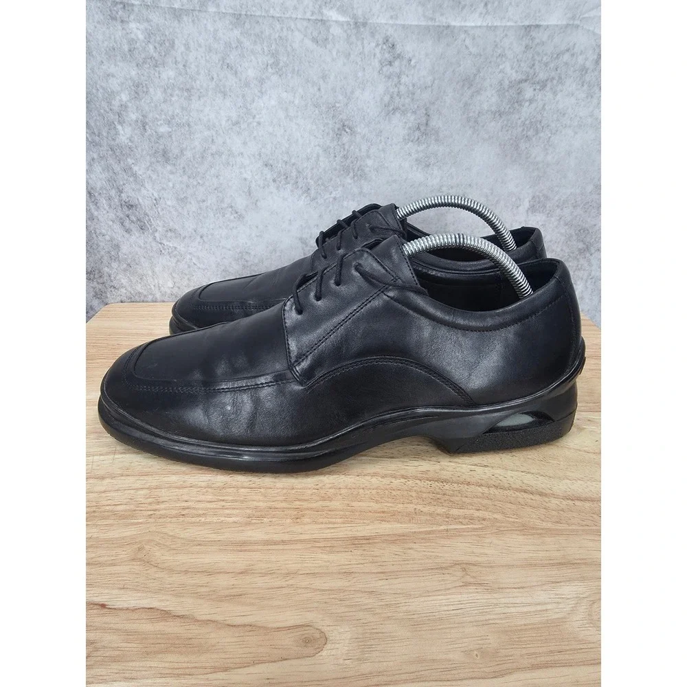 Cole Haan Air Oxford Shoes Mens 10.5 M Black Leather Derby Dress Shoes Comfort
